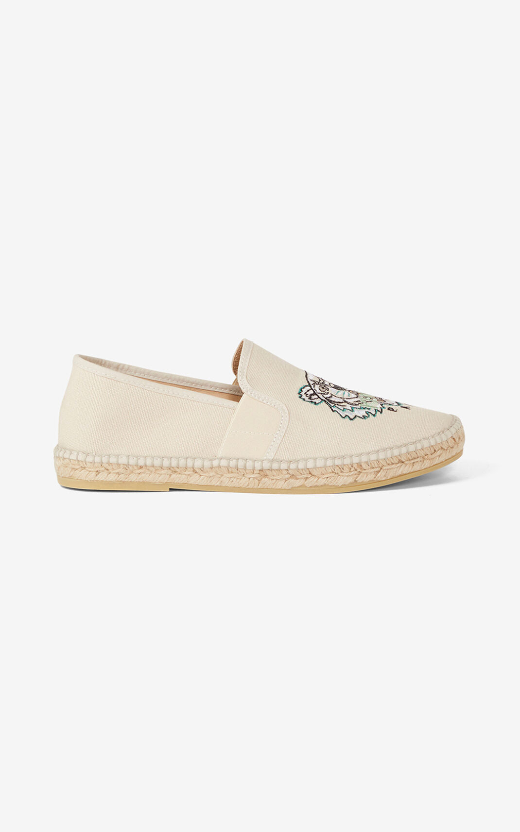 Kenzo Elasticated Tiger Espadril Erkek Kahverengi | 4763-XSUOM